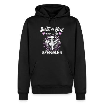Spengler Bauspengler Spengeln Spenglerin - Männer Premium Bio Hoodie - Schwarz - Vorne - Nico (187cm)