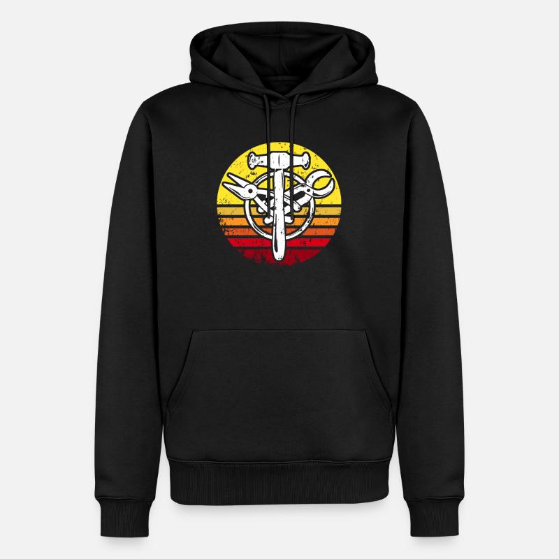 Signe de guilde Spengler Bauspengler - Sweat à capuche Premium bio Homme - noir