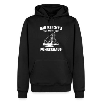 Kranführer Kran Kranfahrer - Männer Premium Bio Hoodie - Schwarz - Vorne - Nico (187cm)