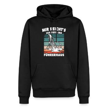 Kranführer Kran Kranfahrer - Männer Premium Bio Hoodie - Schwarz - Vorne - Nico (187cm)