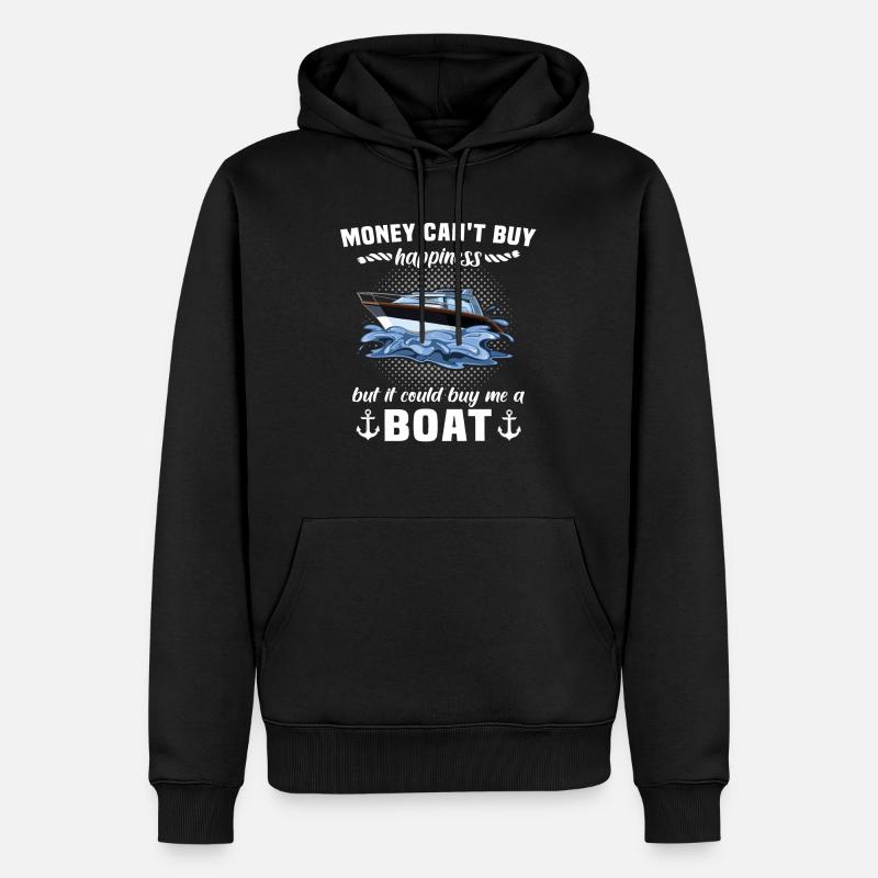 Capitaine de bateau Capitaine - Sweat à capuche Premium bio Homme - noir
