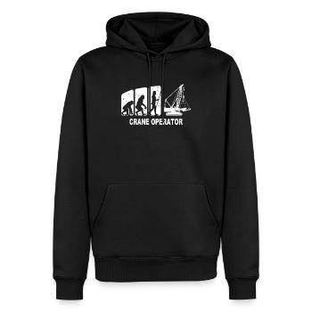 Grutier Cher grutier Amour Grues - Sweat à capuche Premium bio Homme - noir - Devant - Nico (187cm)