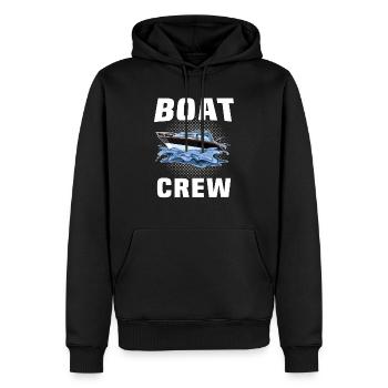 Capitaine Équipage du bateau - Sweat à capuche Premium bio Homme - noir - Devant - Nico (187cm)