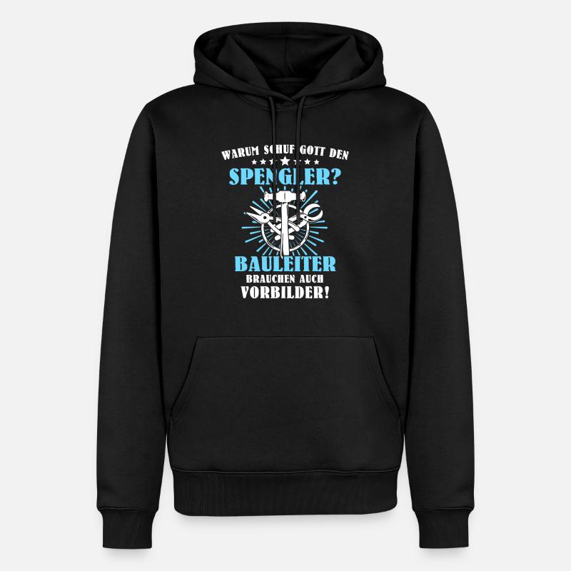 Spengler Bauspengler - Männer Premium Bio Hoodie - Schwarz