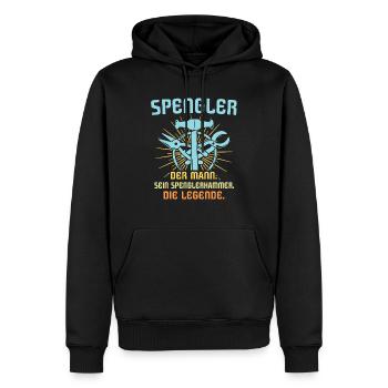 Spengler Beruf Bauspengler Sprüche - Männer Premium Bio Hoodie - Schwarz - Vorne - Nico (187cm)