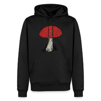 Toadstool coloré - Sweat à capuche Premium bio Homme - noir - Devant - Nico (187cm)