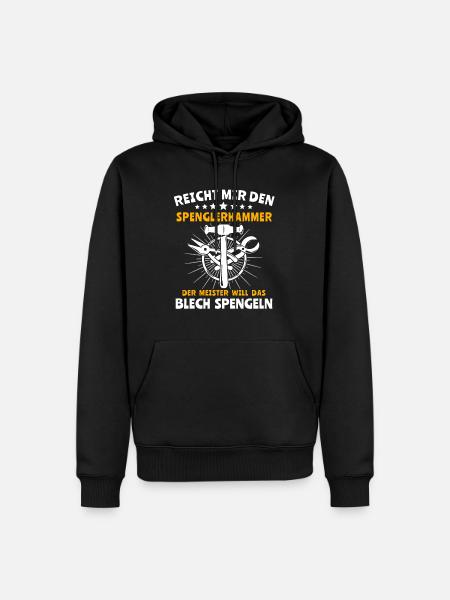 Spengler Spengeln Bauspengler - Männer Premium Bio Hoodie - Schwarz