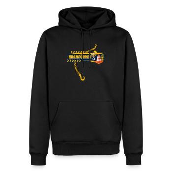 Kranführer Kran Kranfahrer - Männer Premium Bio Hoodie - Schwarz - Vorne - Nico (187cm)
