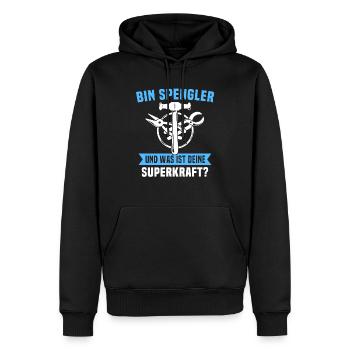 Spengler Beruf Bauspengler Sprüche - Männer Premium Bio Hoodie - Schwarz - Vorne - Nico (187cm)