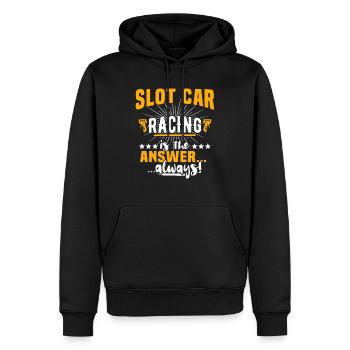 Slot Car Racing - Männer Premium Bio Hoodie - Schwarz - Vorne - Nico (187cm)