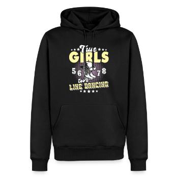 Danse en ligne Femmes Danse en ligne - Sweat à capuche Premium bio Homme - noir - Devant - Nico (187cm)