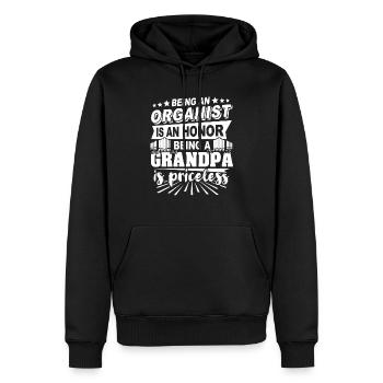 Organist Opa Orgelspieler Vater - Männer Premium Bio Hoodie - Schwarz - Vorne - Nico (187cm)