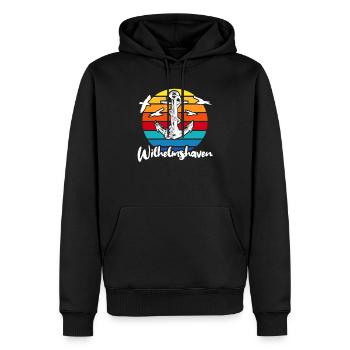 Wilhelmshaven Motiv Wilhelmshavener - Männer Premium Bio Hoodie - Schwarz - Vorne - Nico (187cm)