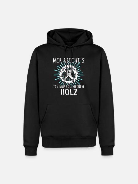 Zimmermann Zimmerer Zimmerleute - Männer Premium Bio Hoodie - Schwarz