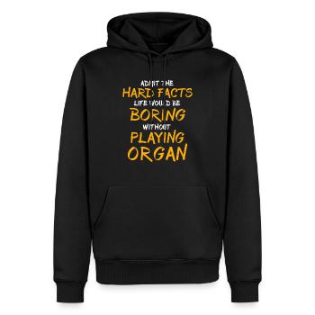 Organist Orgelspieler Orgel - Männer Premium Bio Hoodie - Schwarz - Vorne - Nico (187cm)