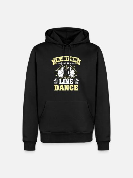 Line Dancer Line Dancing - Men’s Premium Organic Hoodie - black