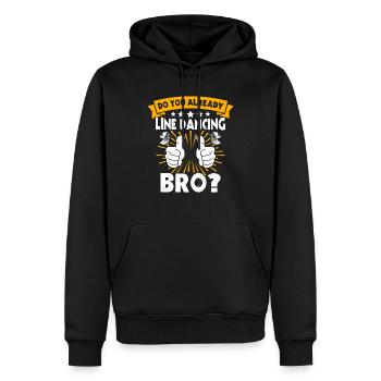 Line Dancer Line Dancing - Männer Premium Bio Hoodie - Schwarz - Vorne - Nico (187cm)