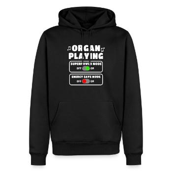 Orgelspieler Organist Orgel - Männer Premium Bio Hoodie - Schwarz - Vorne - Nico (187cm)