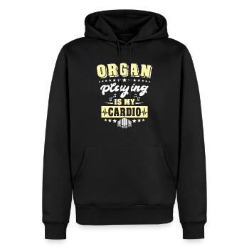 Orgelspieler Organist Orgel - Männer Premium Bio Hoodie - Schwarz - Vorne - Nico (187cm)