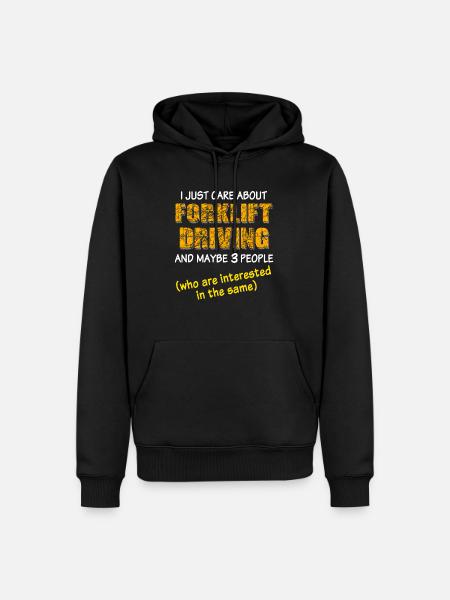 Gabelstapler Staplerfahrer Stapler - Männer Premium Bio Hoodie - Schwarz