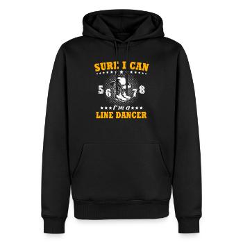 Line Dance Line Dancing - Männer Premium Bio Hoodie - Schwarz - Vorne - Nico (187cm)