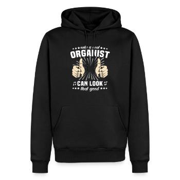 Orgelspieler Orgel Organist - Männer Premium Bio Hoodie - Schwarz - Vorne - Nico (187cm)