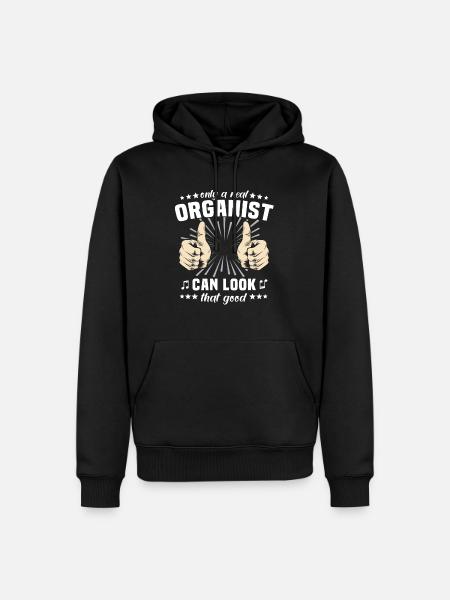 Organiste Orgue - Sweat à capuche Premium bio Homme - noir