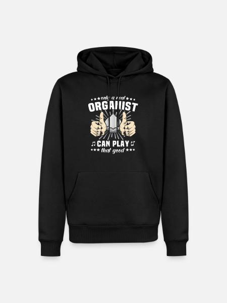 Orgelspieler Organist Orgel - Herre Premium økologisk hoodie - sort