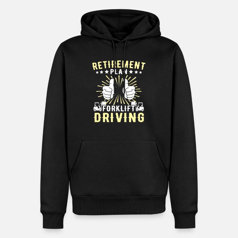 Staplerfahrer Gabelstapler Stapler - Männer Premium Bio Hoodie - Schwarz