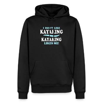 Kayaking Kayak - Männer Premium Bio Hoodie - Schwarz - Vorne - Nico (187cm)