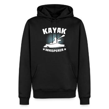 Kayak Flüsterer Kayaking - Männer Premium Bio Hoodie - Schwarz - Vorne - Nico (187cm)