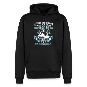 Kajaking 20. Geburtstag Kajak 20 Jahre Kajaker - Männer Premium Bio Hoodie - Schwarz - Vorne - Nico (187cm)