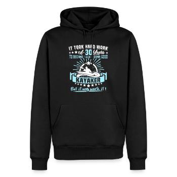 Kajaking 30. Geburtstag Kajak 30 Jahre Kajaker - Männer Premium Bio Hoodie - Schwarz - Vorne - Nico (187cm)