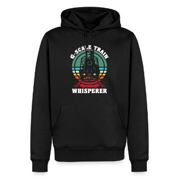 Gartenbahn Modelleisenbahn Spur G - Männer Premium Bio Hoodie - Schwarz - Vorne - Nico (187cm)