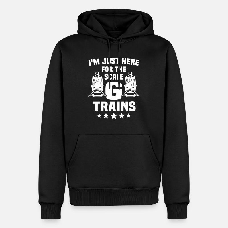 Gartenbahn Spur G Modellbahn - Männer Premium Bio Hoodie - Schwarz