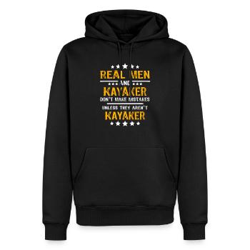 Kayaker Kayaking Kayak - Männer Premium Bio Hoodie - Schwarz - Vorne - Nico (187cm)