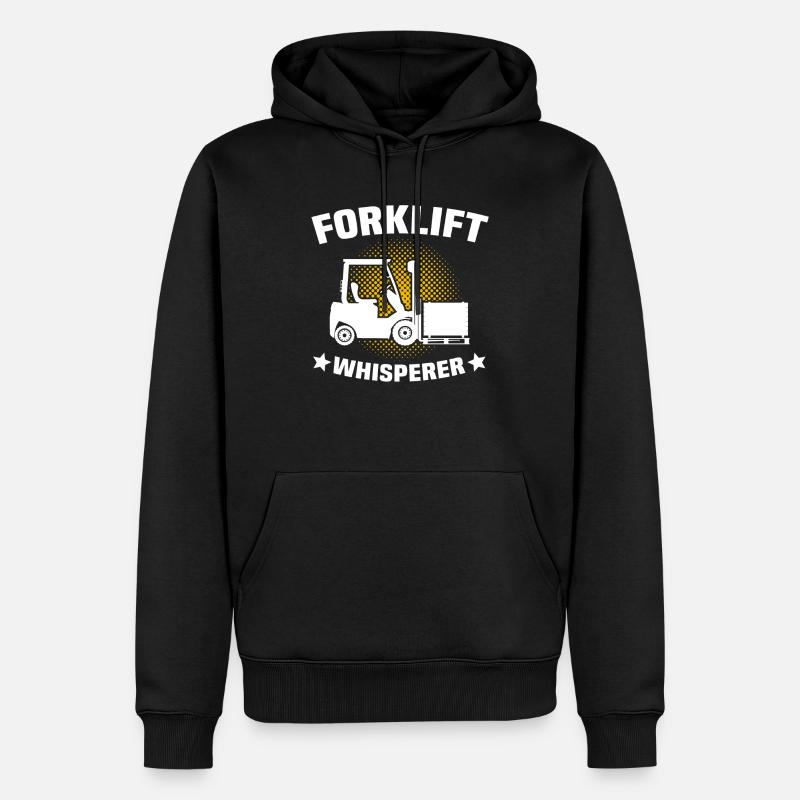 Stapler Flüsterer Staplerfahrer - Männer Premium Bio Hoodie - Schwarz