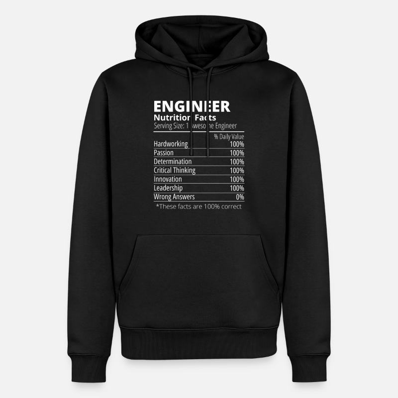 Engineering Engineer Funny - Men’s Premium Organic Hoodie - black
