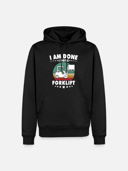Forklift Forklift Driver - Men’s Premium Organic Hoodie - black