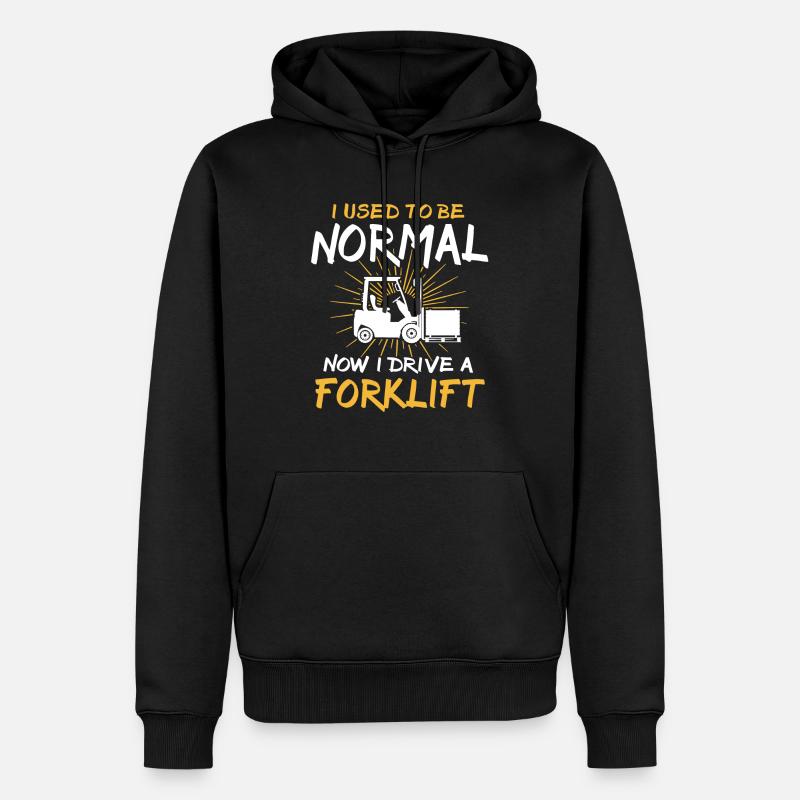 Gabelstapler Staplerfahrer - Männer Premium Bio Hoodie - Schwarz