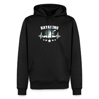 Kayaker Kayak Kayaking - Männer Premium Bio Hoodie - Schwarz - Vorne - Nico (187cm)