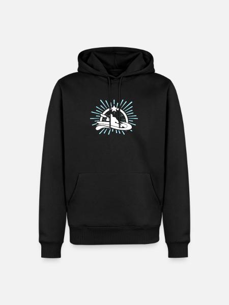 Kayaking Kayak - Männer Premium Bio Hoodie - Schwarz