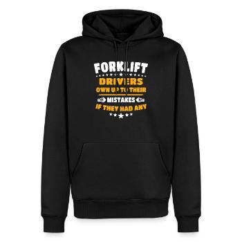 Stapler Gabelstapler - Männer Premium Bio Hoodie - Schwarz - Vorne - Nico (187cm)