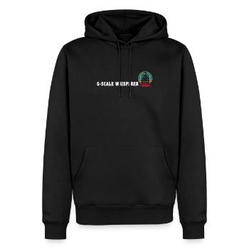 Gartenbahn Flüsterer Garteneisenbahn Spur G - Männer Premium Bio Hoodie - Schwarz - Vorne - Nico (187cm)