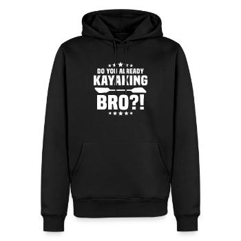 Kayaking Kayaker Kayak - Männer Premium Bio Hoodie - Schwarz - Vorne - Nico (187cm)