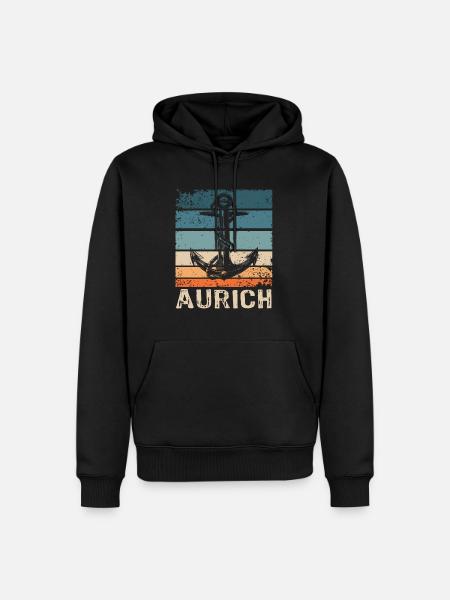 Auricher Sprüche Aurich - Men’s Premium Organic Hoodie - black