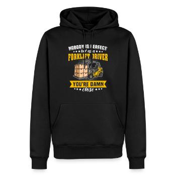 Gabelstapler Staplerfahrer Stapler - Männer Premium Bio Hoodie - Schwarz - Vorne - Nico (187cm)