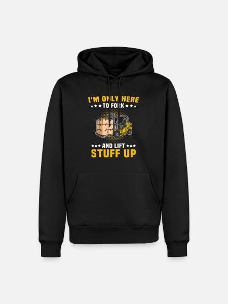 Staplerfahrer Stapler Gabelstapler - Männer Premium Bio Hoodie - Schwarz