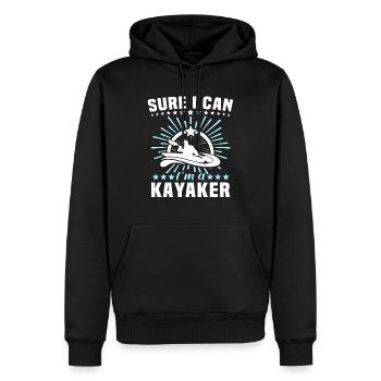 Kayaker Kayak Kayaking - Männer Premium Bio Hoodie - Schwarz - Vorne - Nico (187cm)