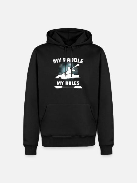 Kayaker Kayak Kayaking - Men’s Premium Organic Hoodie - black